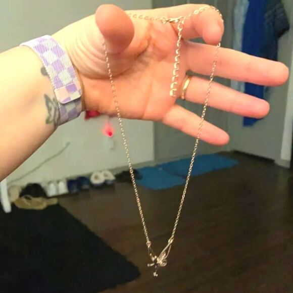 Trendy cartoon rose gold plated angel pendant necklace - Picture 4 of 11